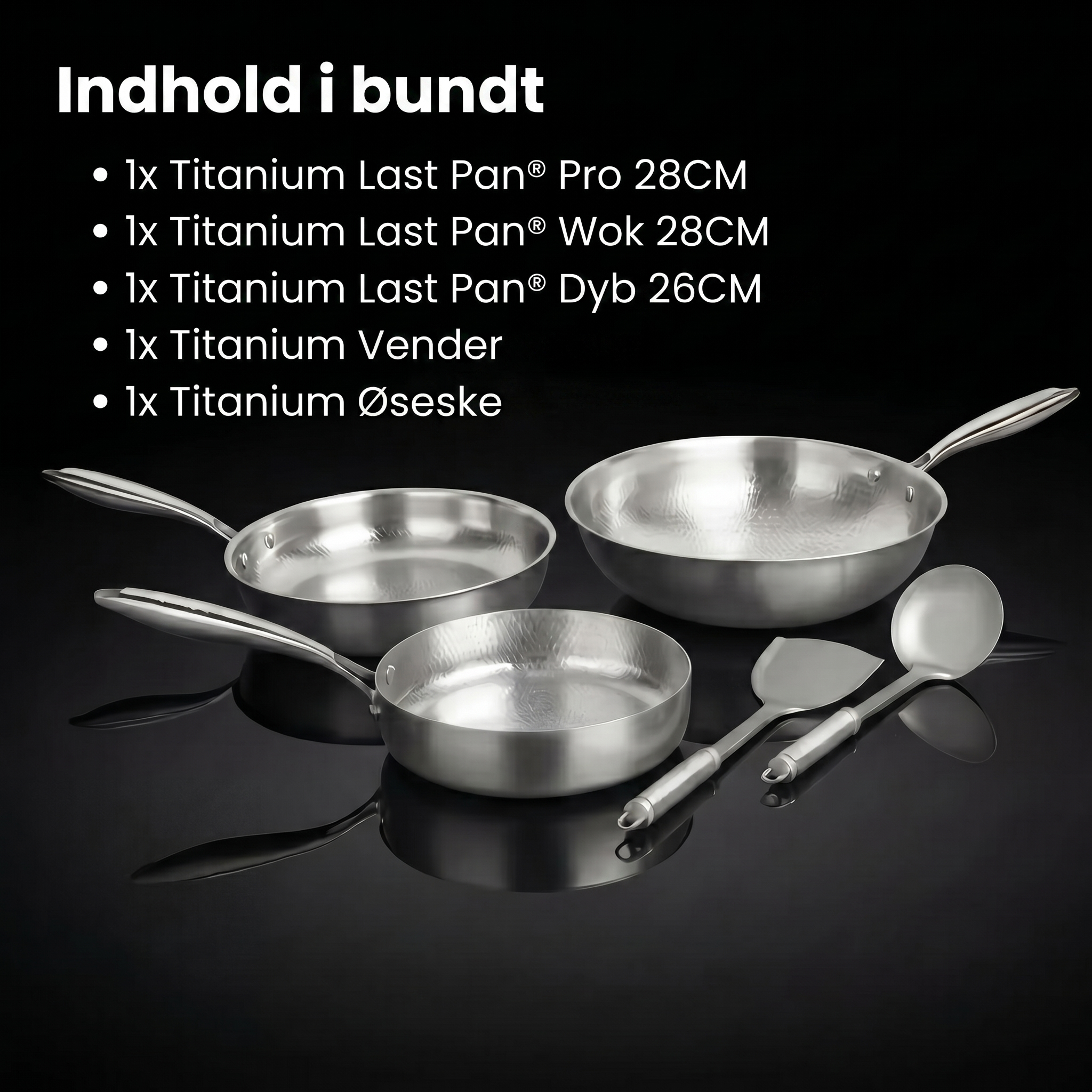 Titanium Last Pan® Køkkenredskaber Sæt